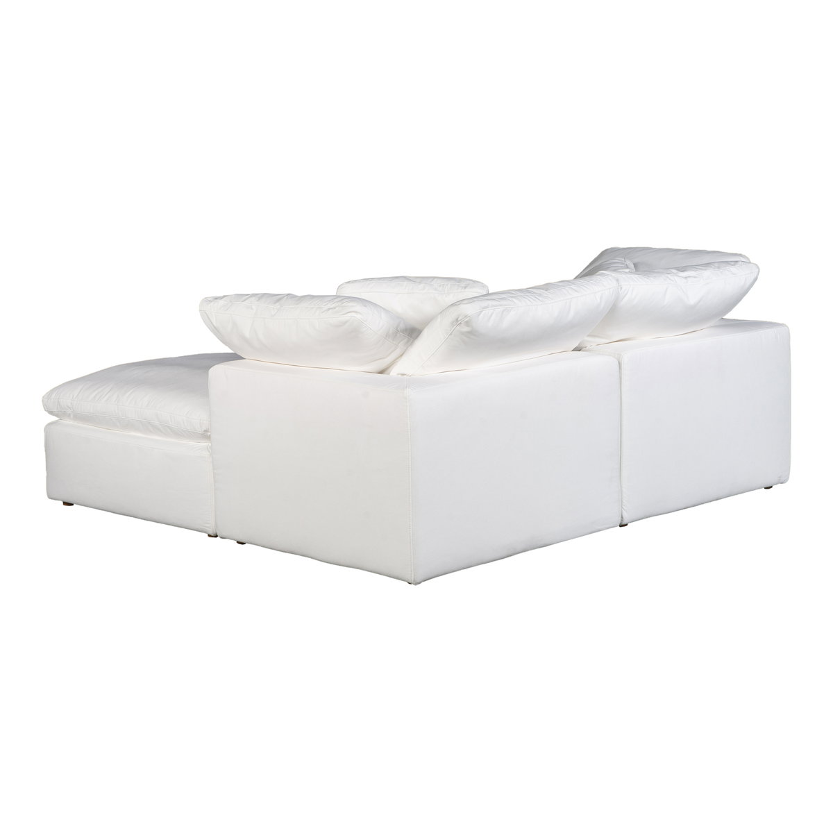 Terra Condo Nook Modular Sectional Cream White, Sectional Sofa by Moe's Home, 76" width x 32" height x 76" depth View 4
