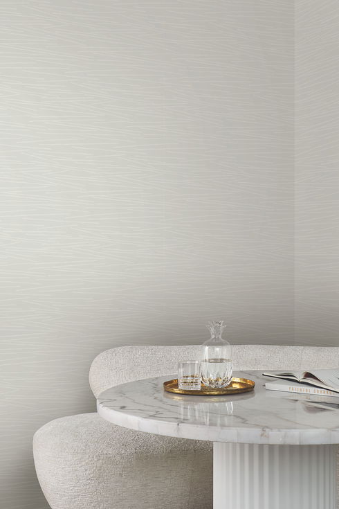 Line Horizon Grey Wallpaper