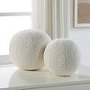 Capra Ball Sheepskin Pillows Set/2, Decorative Pillow by Uttermost, 11" width x 11" height x 11" depth thumbnail 2