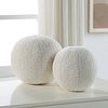 Capra Ball Sheepskin Pillows Set/2, Decorative by Uttermost, 11" width x 11" height x 11" depth thumbnail 2