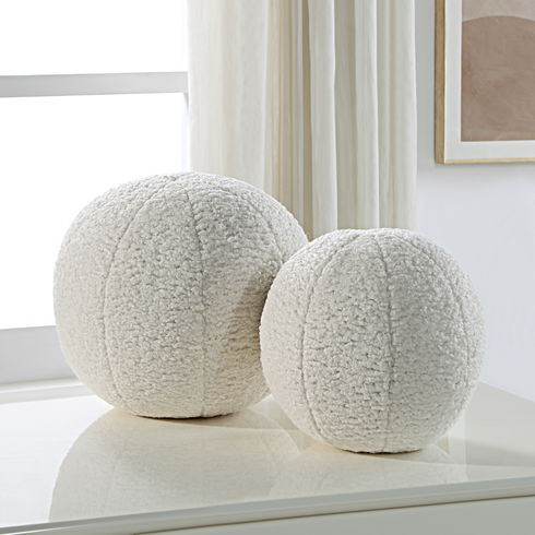 Capra Ball Sheepskin Pillows Set/2