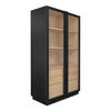Charlotte Tall Cabinet Black, Cabinets & Sideboard by Moe's Home, 40" width x 80" height x 18.85" depth thumbnail 2