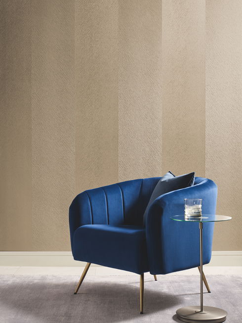 Etched Chevron Gold Wallpaper