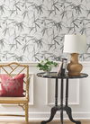 Bamboo Ink Cream & Grey Wallpaper thumbnail 2