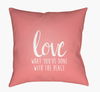 Love The Place Accent Pillow, Decorative Pillow by Surya, 18" length x 18" width thumbnail