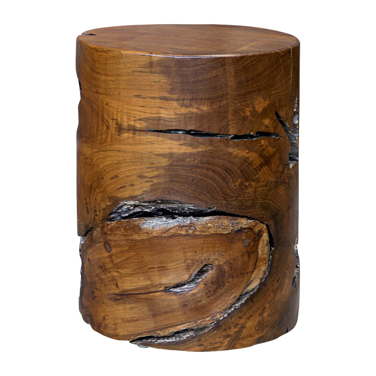 Rafe Wooden Accent Stool, Side & End Table by Uttermost, 13.5" width x 18" height x 13.5" depth View 5