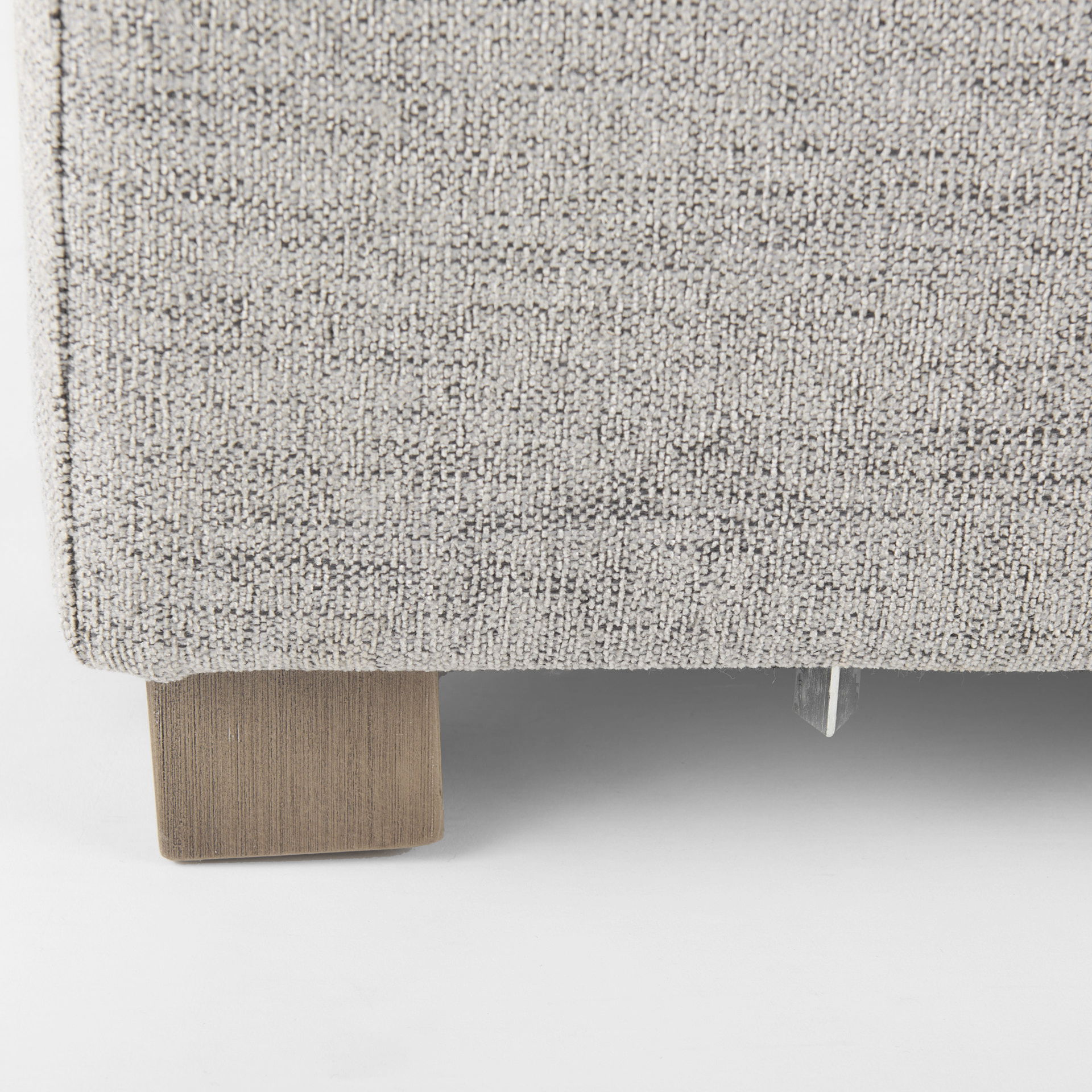 Valence  Medium Gray Full Size Ottoman Sectional Piece, Sectional Sofa by Mercana, 38.58" length x 38.58" width x 17.72" height View 12