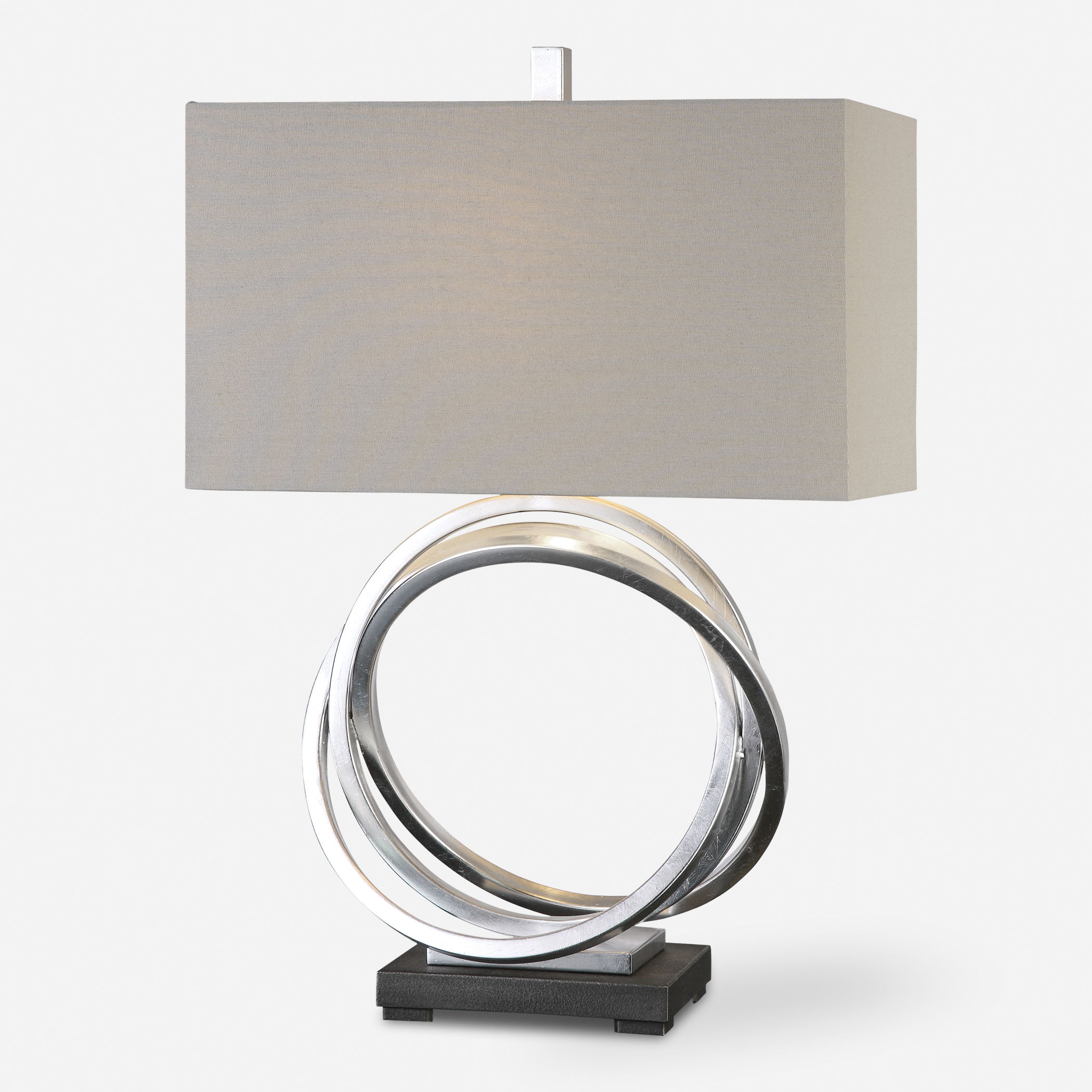 Soroca Silver Rings Lamp large image 