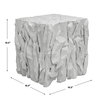 Teak Root White Bunching Cube, Side & End Table by Uttermost, 16.5" width x 18.5" height x 16.5" depth thumbnail 3