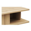 Casey Small Coffee Table Rustic Oak, by Moe's Home, 40" width x 16" height x 30" depth thumbnail 5