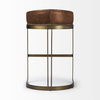 Hollyfield Backless 28.75in Seat Bar Stool | Cognac Brown Leather, Counter & Bar Stool by Mercana, 20.5" length x 19.7" width x 32.7" height thumbnail 5
