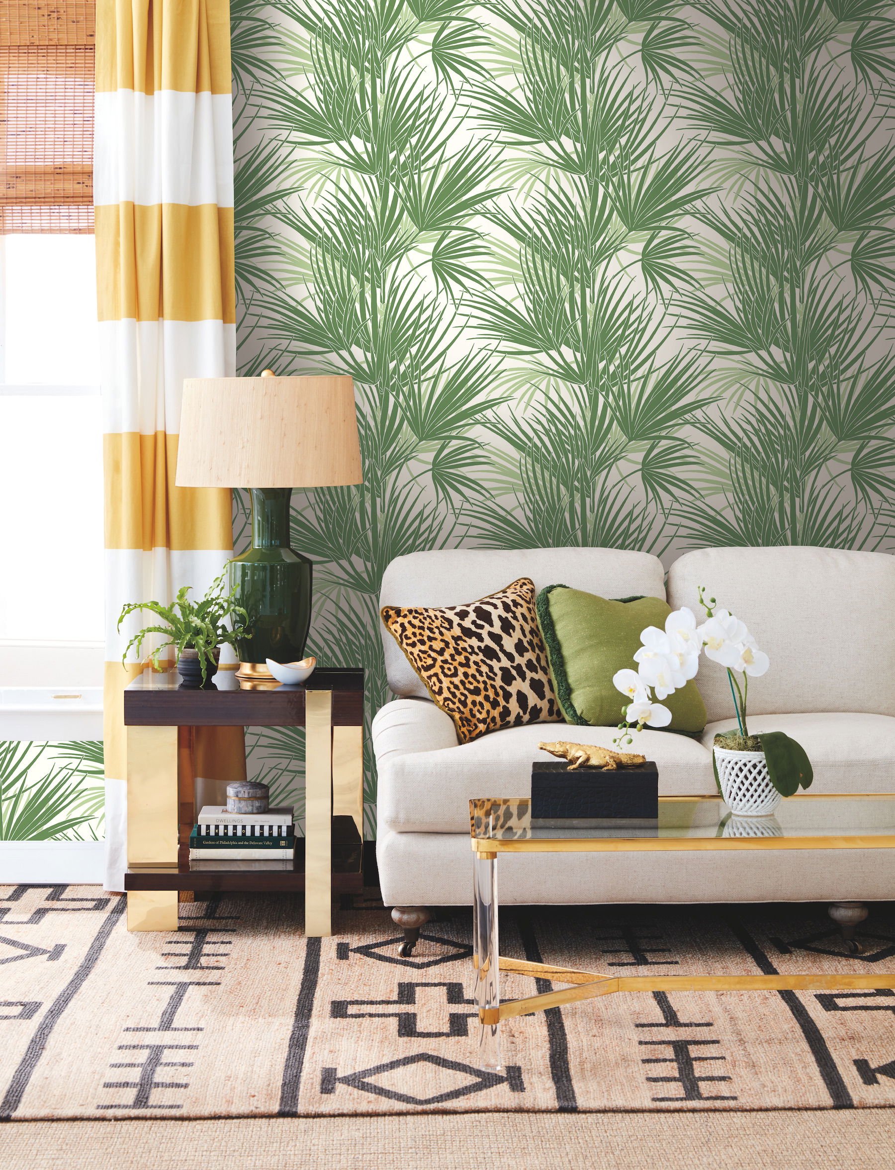 Palmetto Green Wallpaper large image 