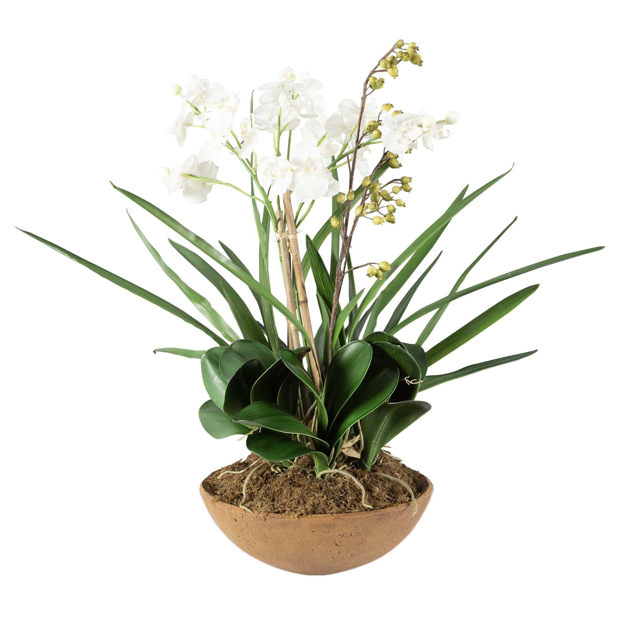 Moth Orchid Planter, Decorative by Uttermost, 18.5" width x 33.5" height x 18.5" depth View 4