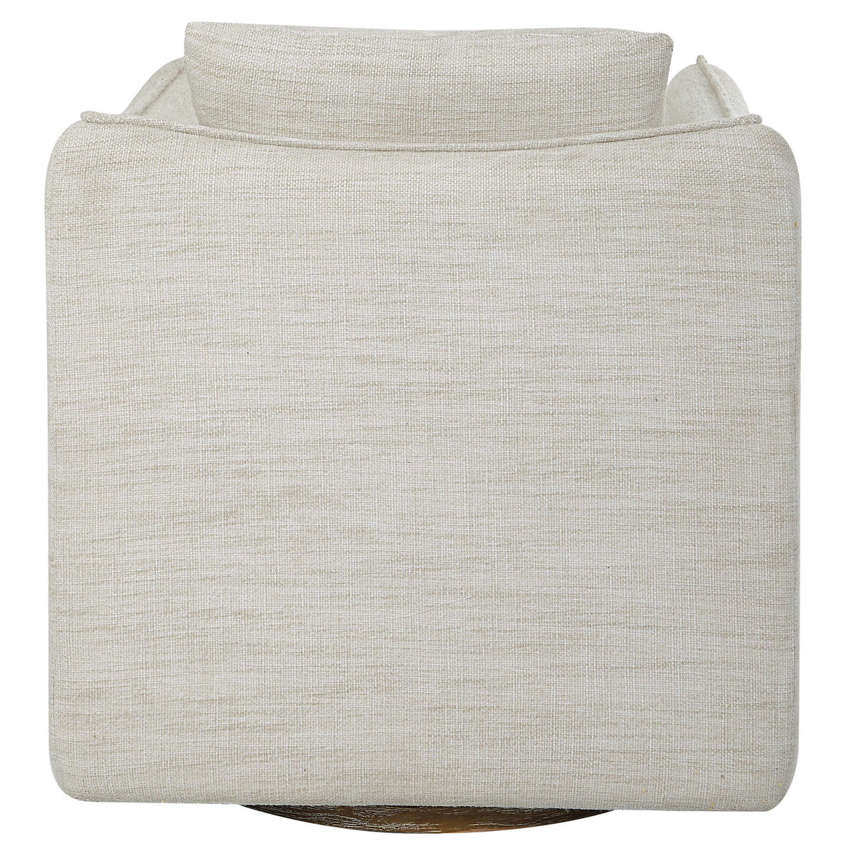 Corben White Swivel Armchair, Accent Chair by Uttermost, 30" width x 30" height x 30" depth View 8