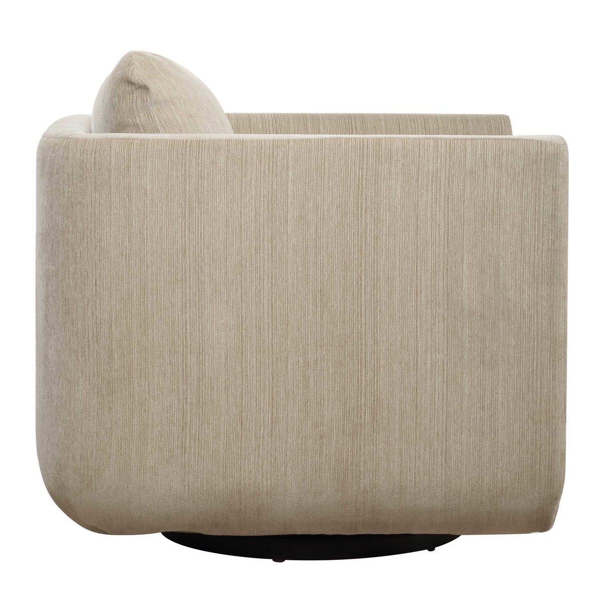 Abound Porcelain Swivel Chair, Accent Chair by Uttermost, 29.6" width x 26.5" height x 32" depth View 6