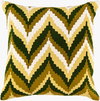 Ikat Chevron Accent Pillow, Decorative Pillow by Surya, 18" length x 18" width thumbnail