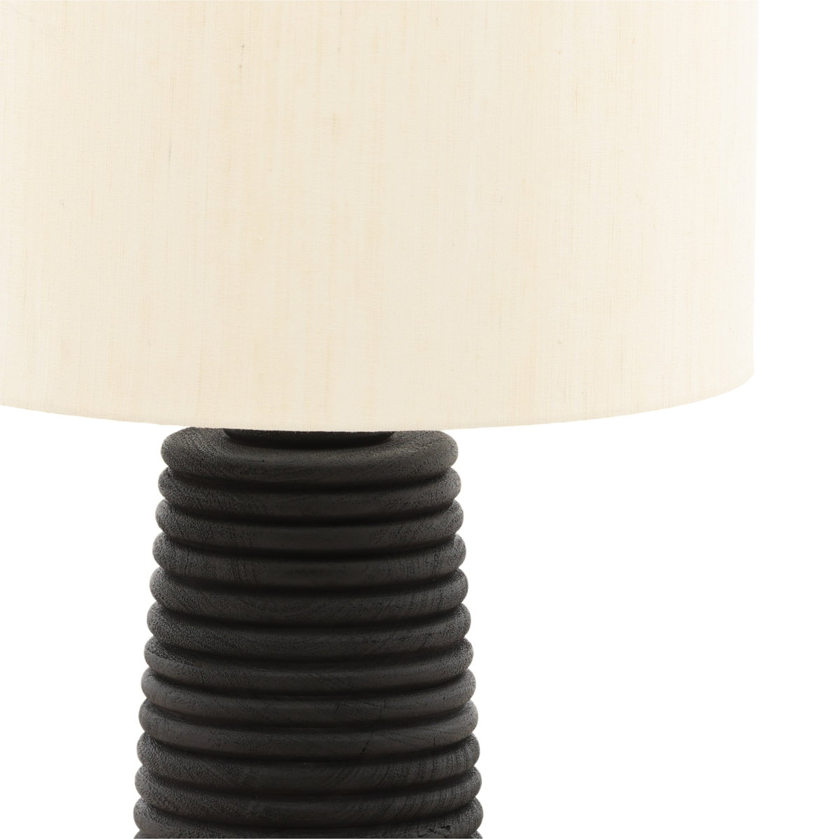 Khan Table Lamp Black, by Dovetail, 18" width x 30.8" height x 18" diameter x 18" depth View 2