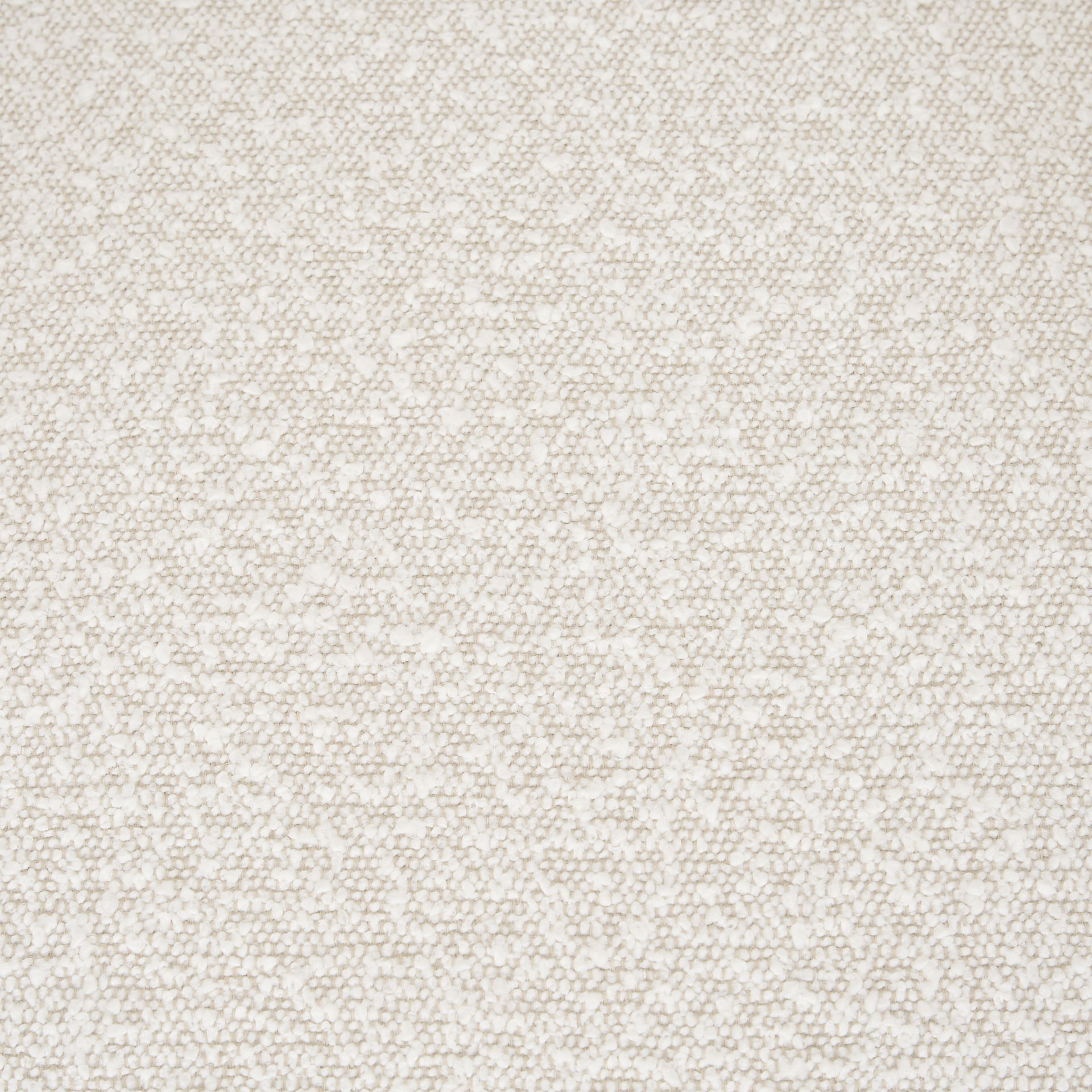 Eve Dining Chair with Cream Boucle Fabric & Matte Black Metal, by Mercana, 24.5" length x 19.5" width x 33.5" height View 3