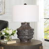 Timber Carved Wood Table Lamp thumbnail 1