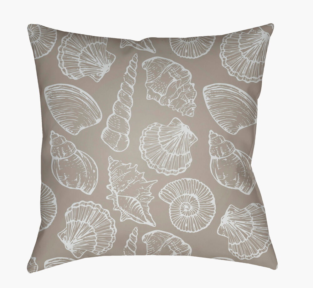 Shells III Accent Pillow, Decorative Pillow by Surya, 18" length x 18" width