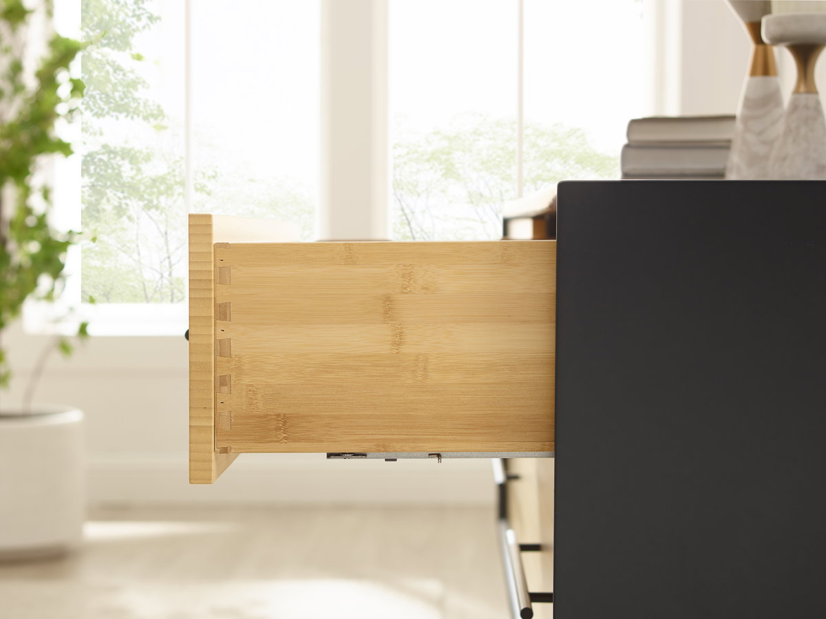 Santa Cruz 4 Drawer High Chest, Wheat, Dresser by Greenington, 18" length x 28.25" width x 44" height View 7