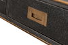 Grey Leather Shagreen Desk, by Sarreid, 49" length x 22" width x 31" height thumbnail 6