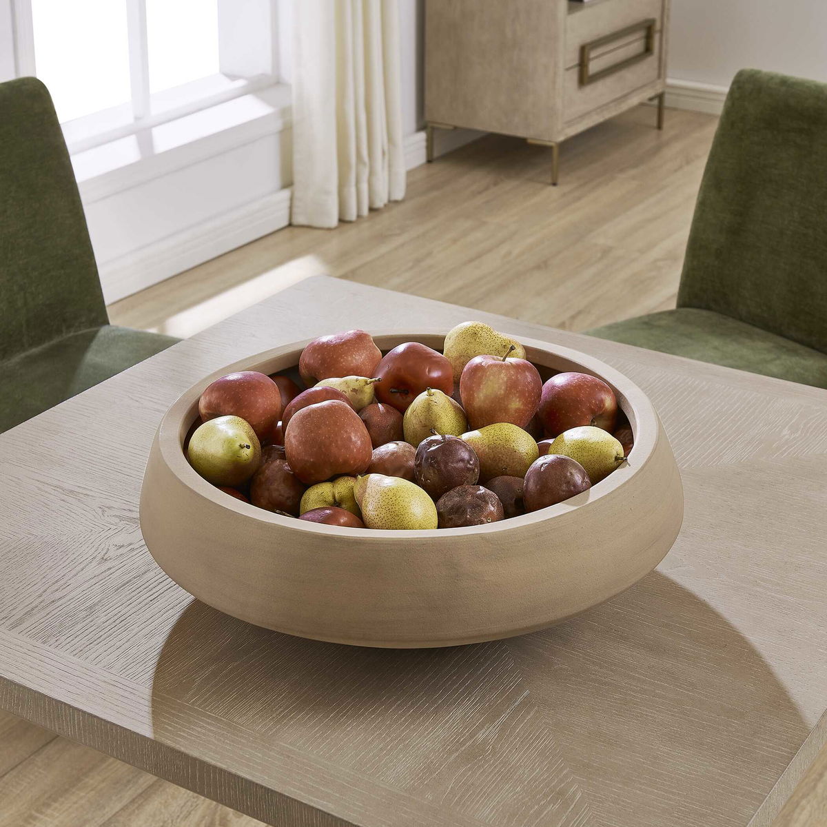 Sienna Scape Indoor-Outdoor Bowl, Decorative Tray by Uttermost, 20" width x 6.75" height x 20" depth View 3