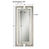Jamal Silver Mirror, by Uttermost, 2'10" width x 6'4" height x 1.37" depth thumbnail 3