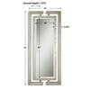 Jamal Silver Mirror, by Uttermost, 34" width x 76" height x 1.37" depth thumbnail 3