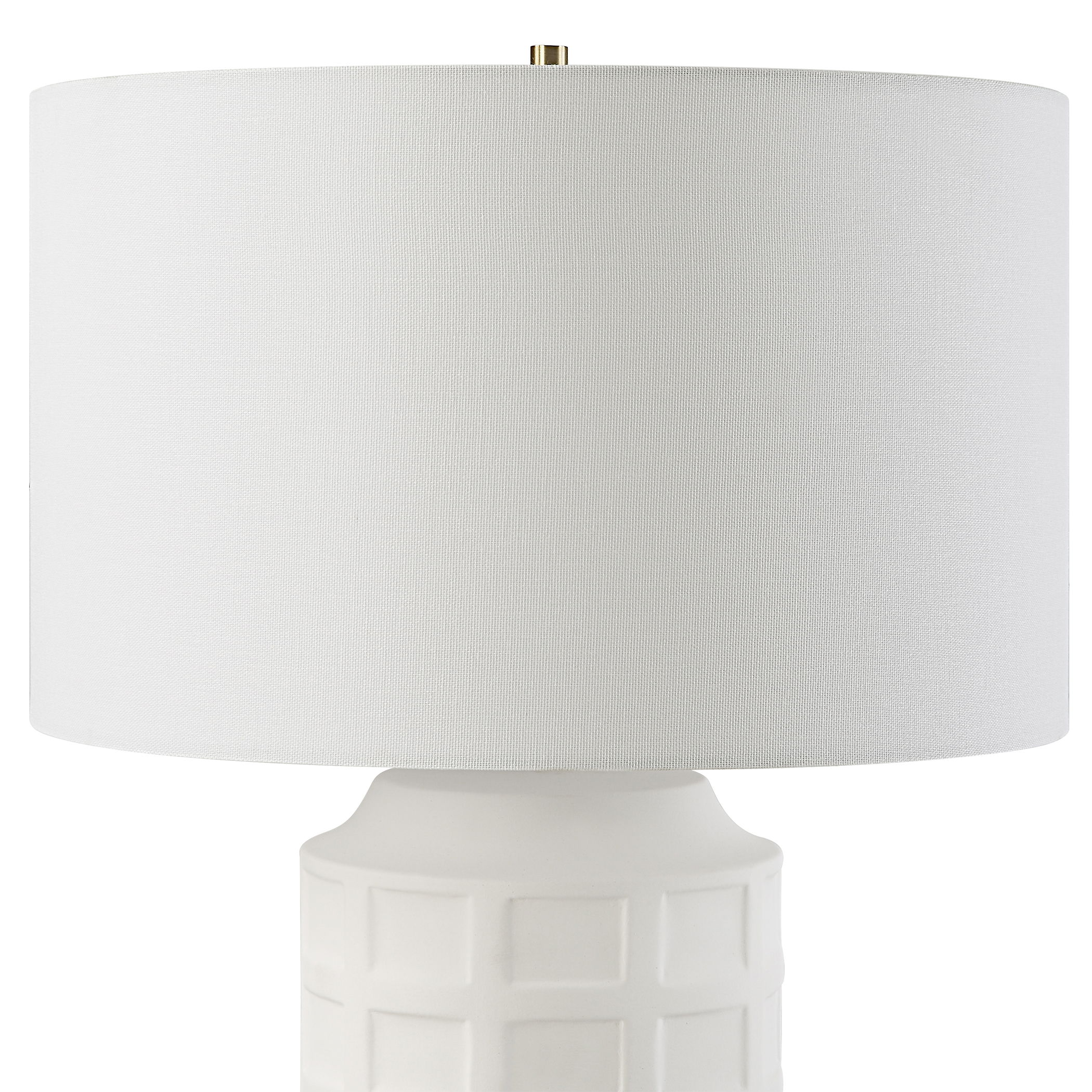 Window Pane White Table Lamp large image 