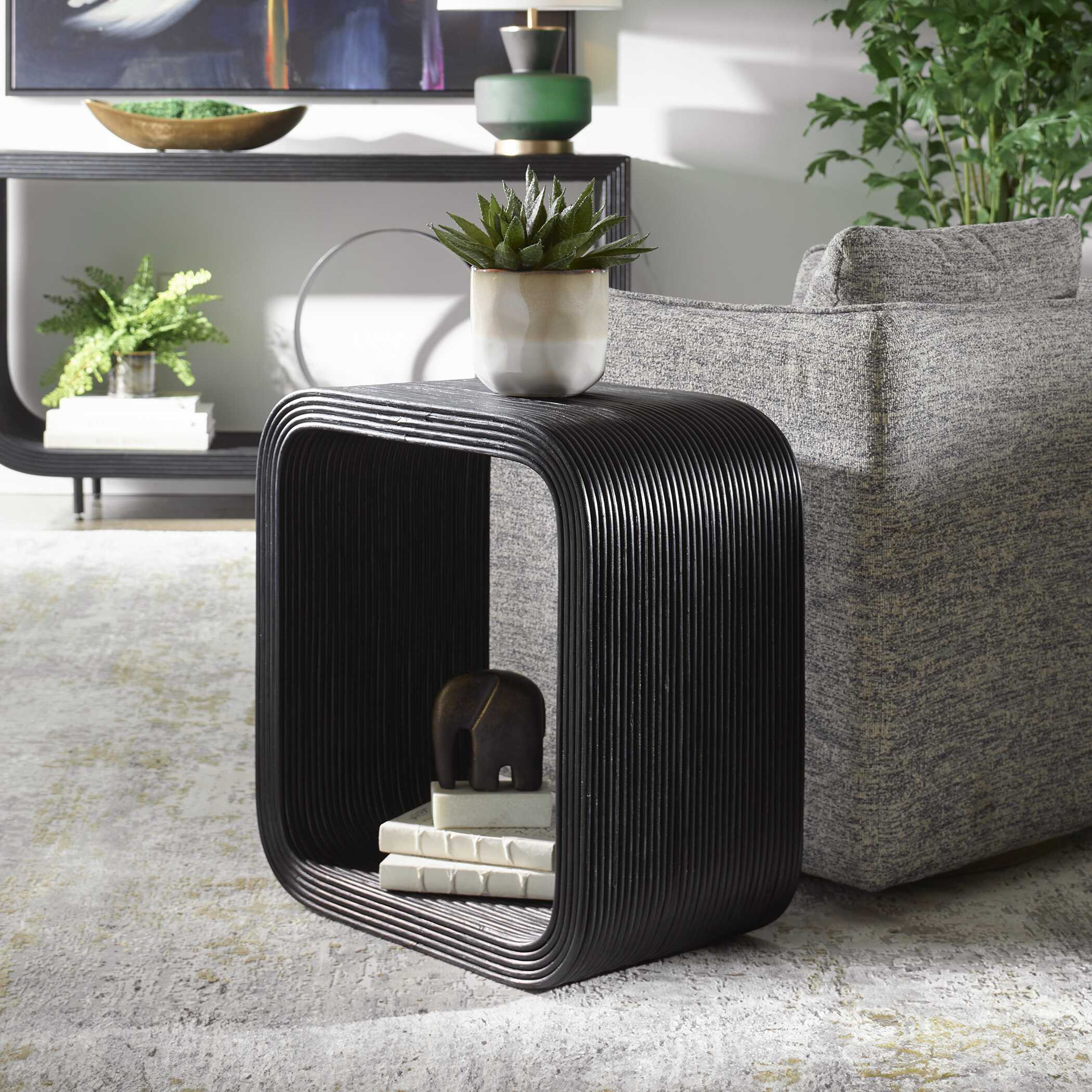 Compton Rattan Side Table Compton Rattan Side Table large image