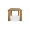 Segment Dining Table Wood Small Heritage Brown, by Moe's Home, 72" width x 30" height x 39" depth thumbnail 3