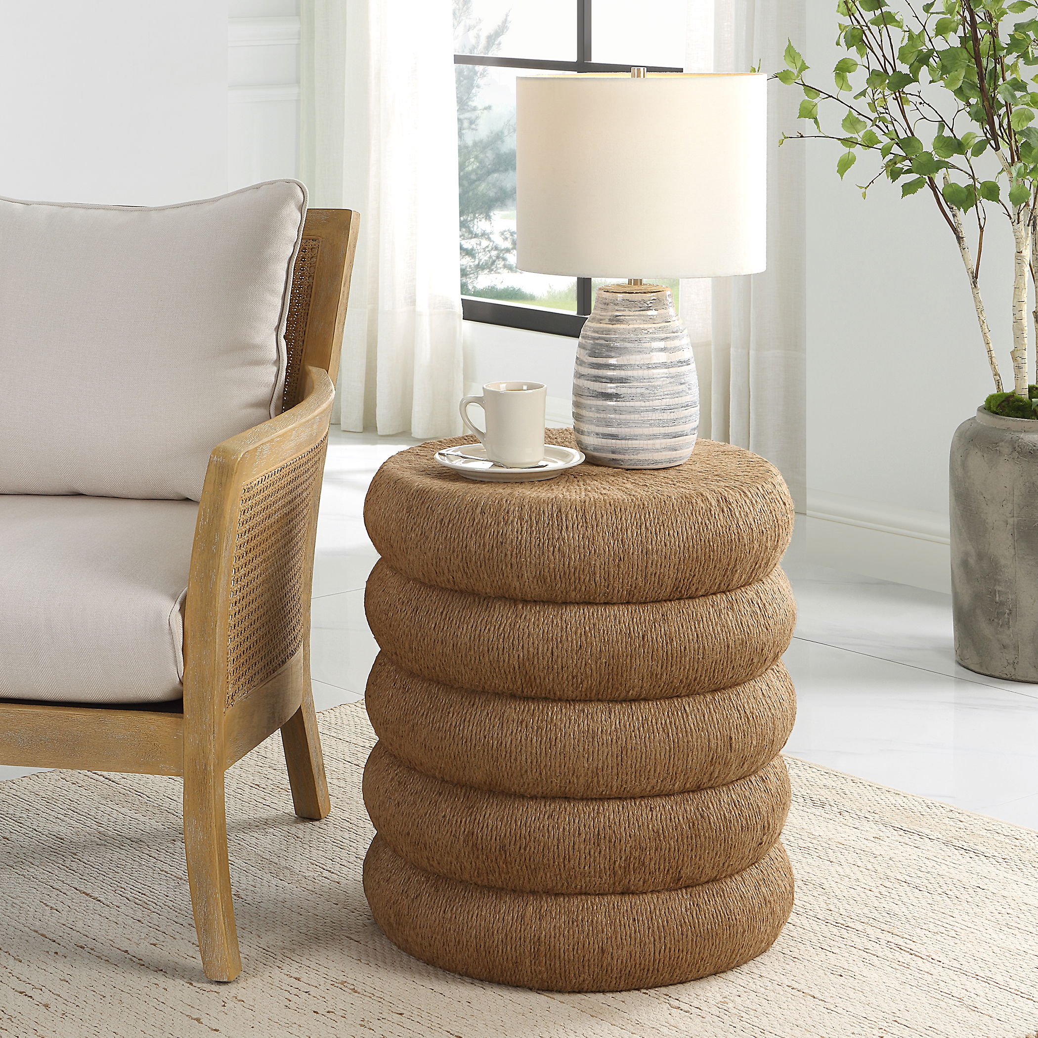 Capitan Braided Rope Side Table large image 