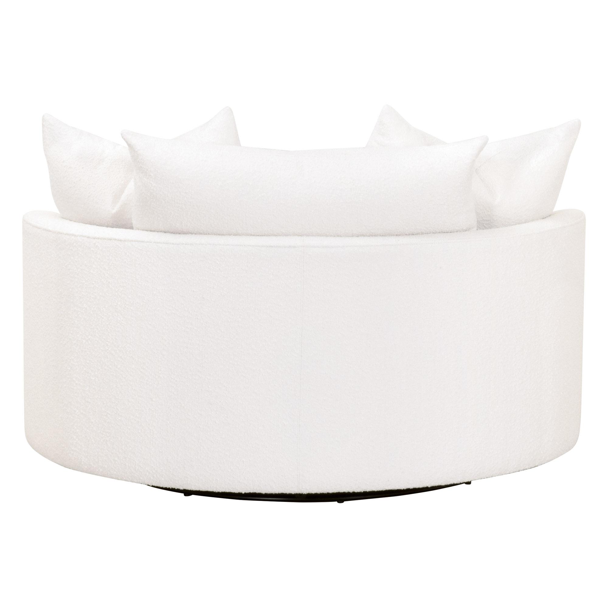 Lourne Grand Swivel Sofa Chair, Seating by Essentials for Living, 57" width x 33" height x 51" depth View 5