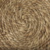 Allium Brown Handwoven Wool Cylindrical Pouf thumbnail 8