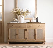 Online Designer Combined Living/Dining Sausalito Cane Buffet (66")