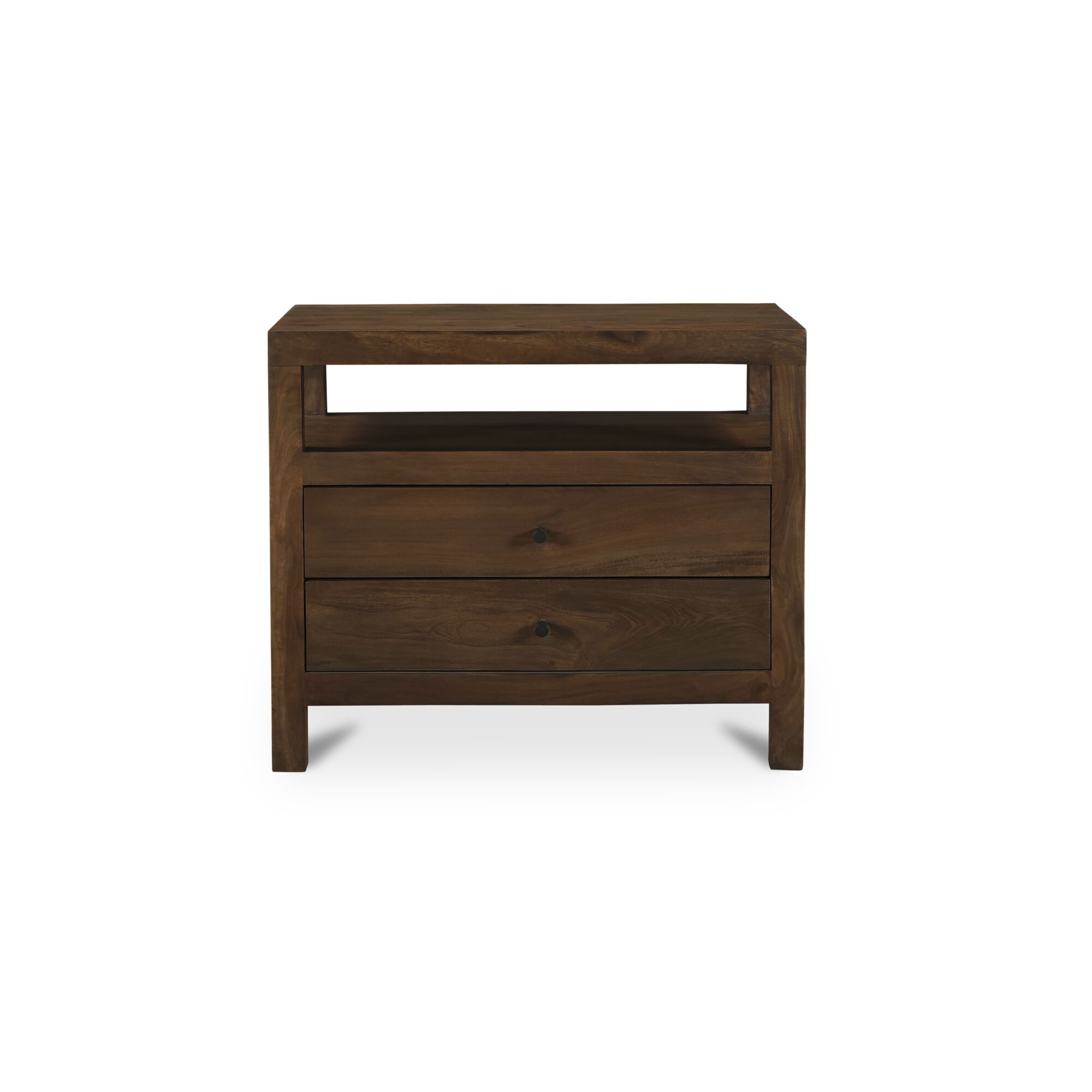 Windsor Nightstand Dark Brown, by Moe's Home, 31" width x 26" height x 18" depth View 1