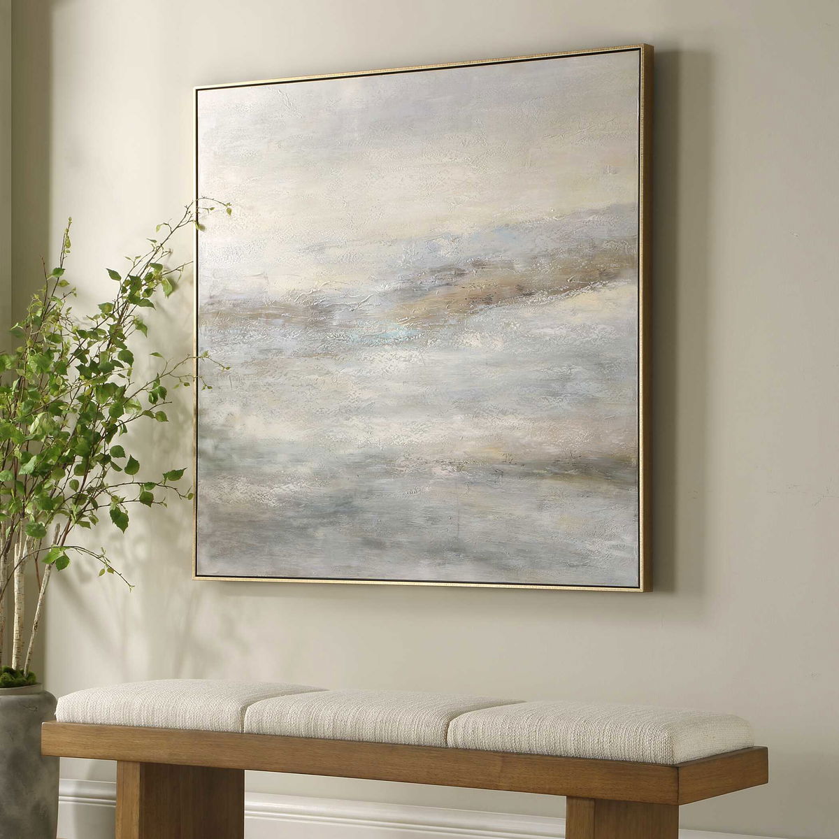 Say When Hand Painted Canvas, Art by Uttermost, 49" width x 49" height x 2.25" depth View 3