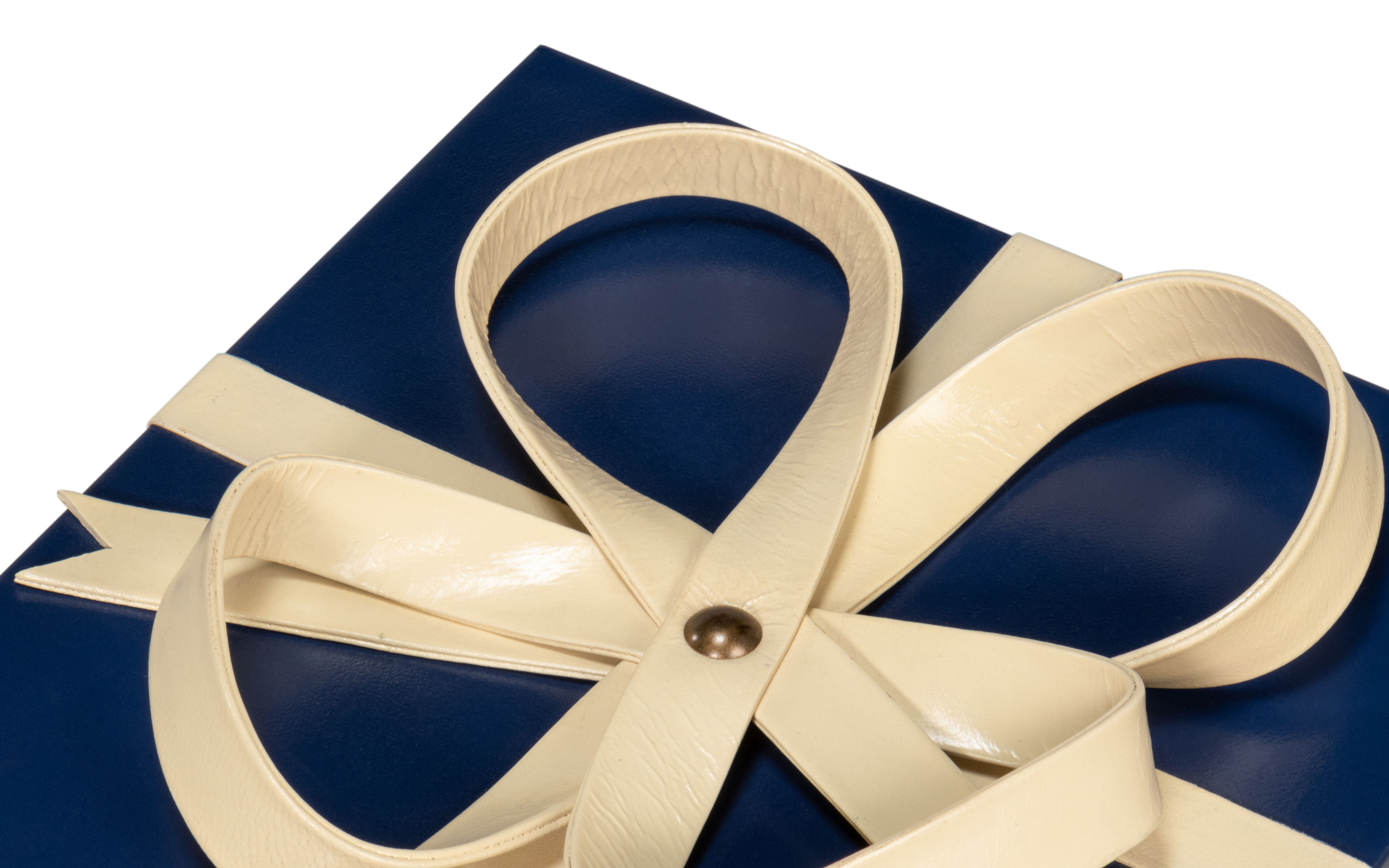 Ferrell Leather Holiday Boxes,S/3,Navy large image 