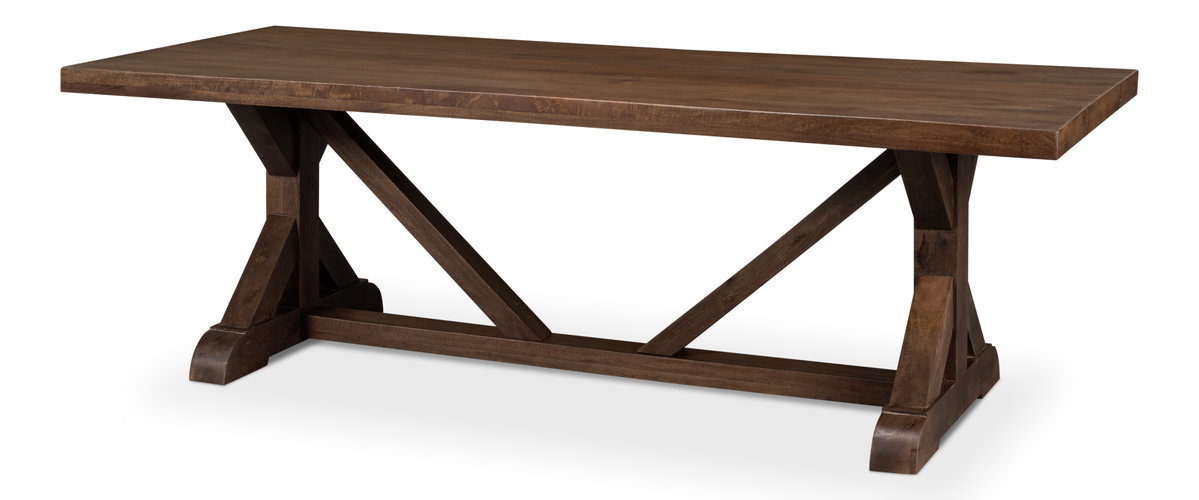 Silas Dining Table, by Sarreid, 3'3" length x 7'11" width x 2'7" height View 1