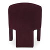 Clara Dining Chair Plum, by Moe's Home, 24.75" width x 32.25" height x 26" depth thumbnail 4