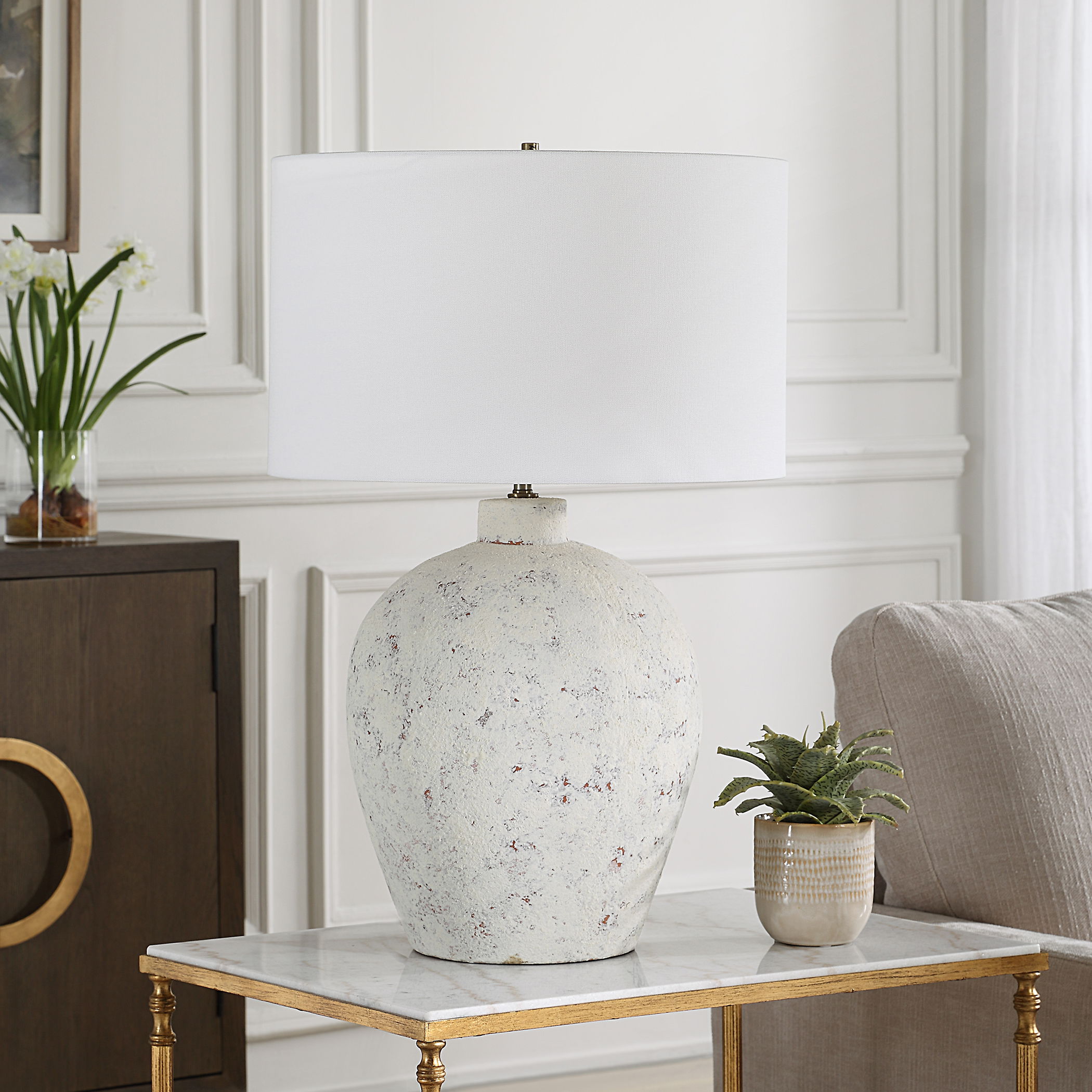 Karena Ivory Table Lamp large image 