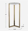 Pietra Carrara Marble Drink Table thumbnail 2