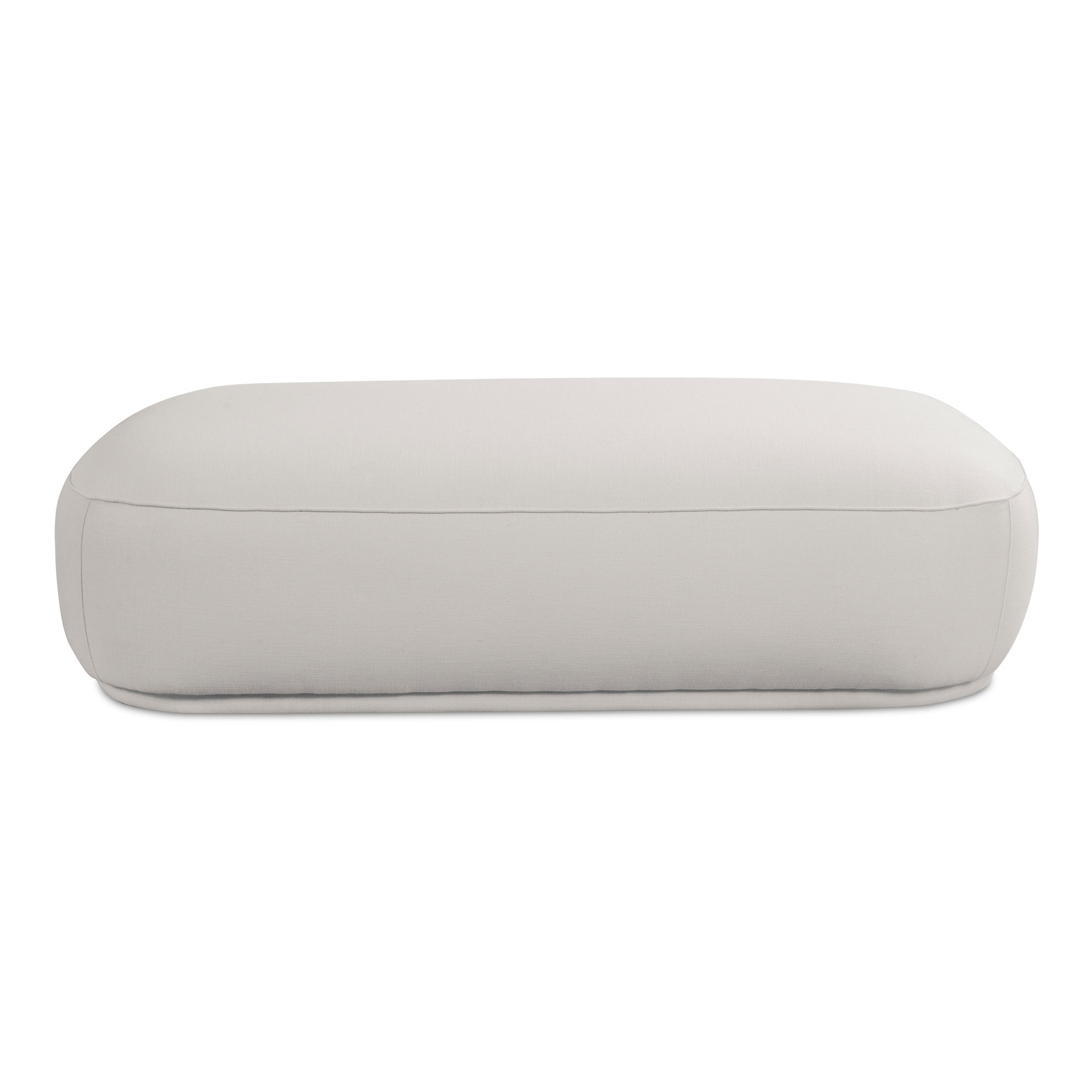 Marion Rectangular Ottoman White large image 