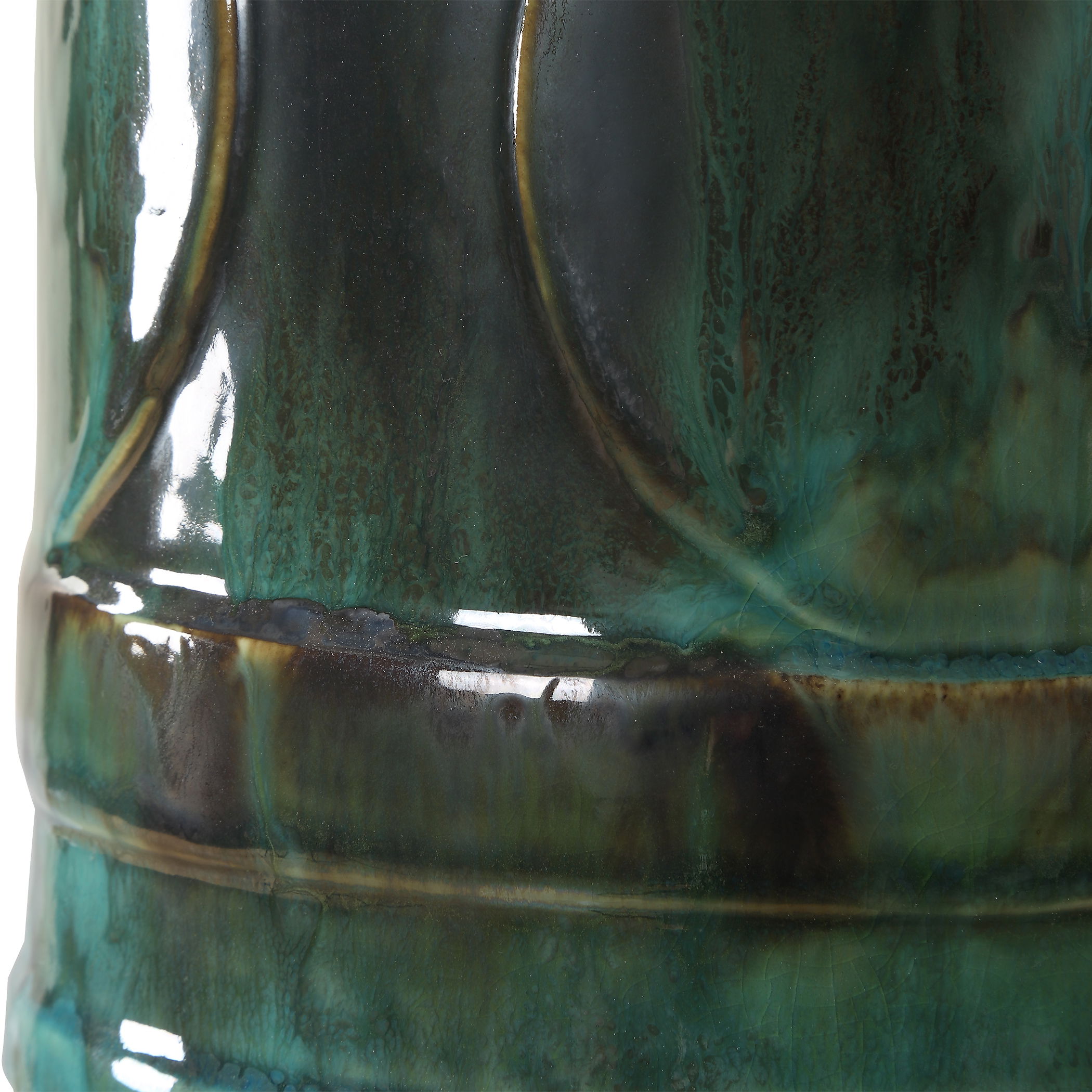 Loch Green Glaze Table Lamp large image 