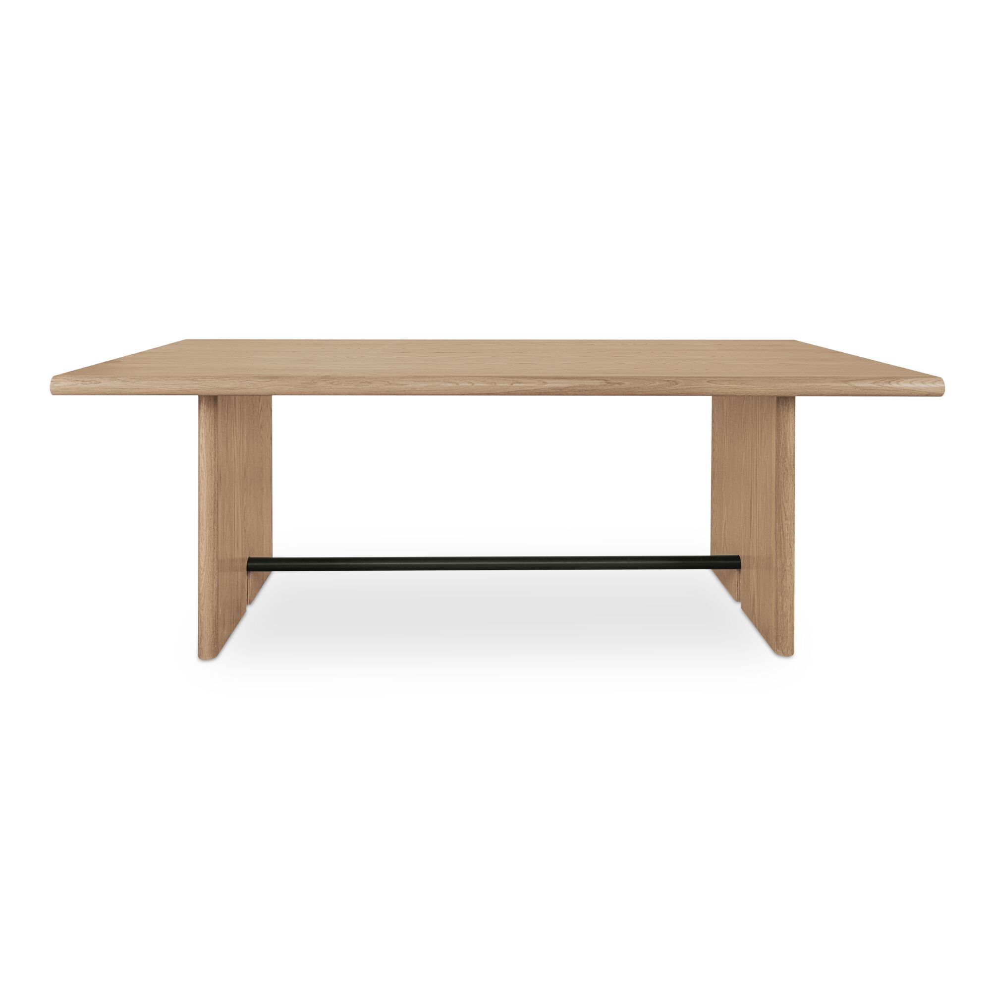 Madison Dining Table Natural, by Moe's Home, 82" width x 30" height x 42" depth View 4
