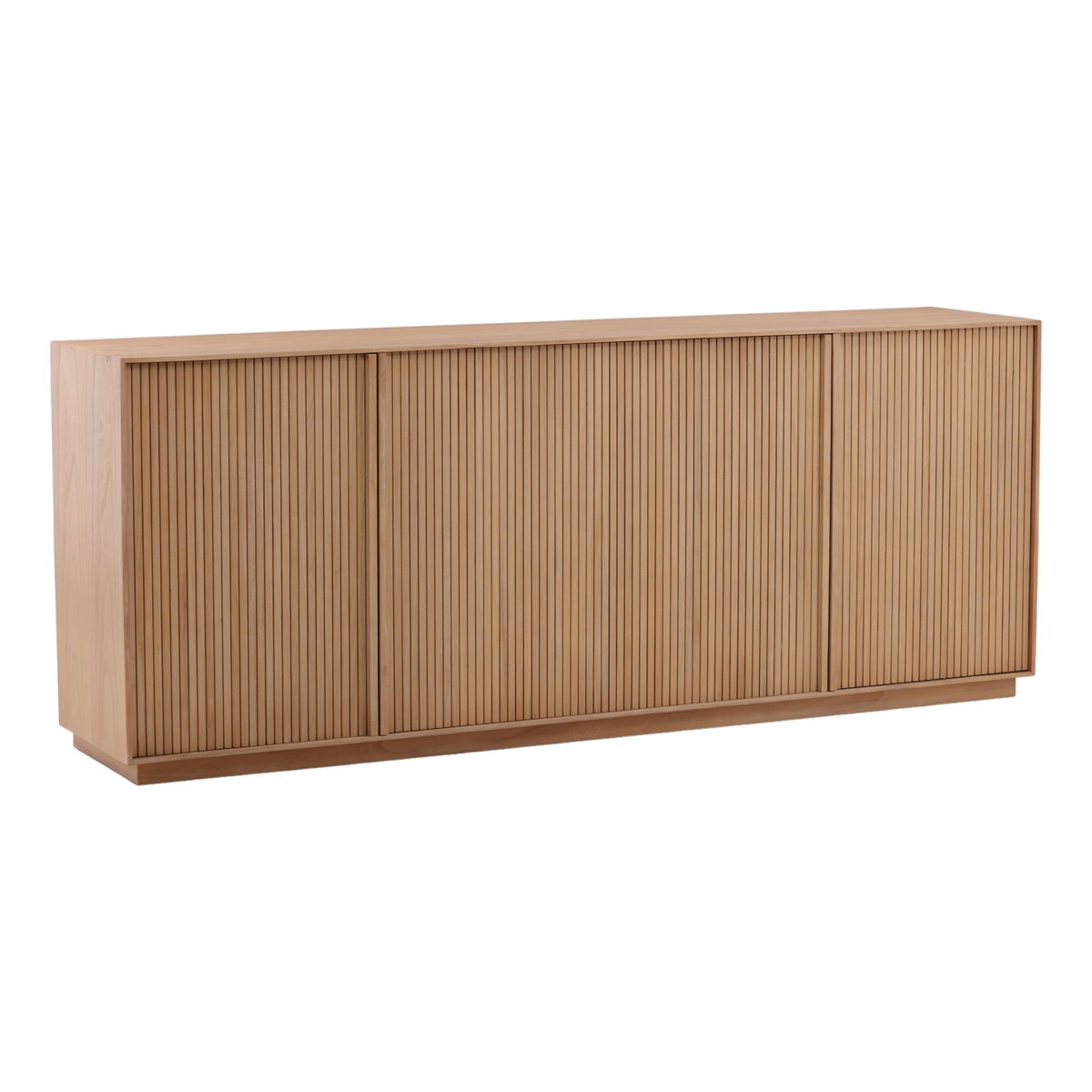 Malindaz Sideboard Light Natural, Sideboards & Buffet by Dovetail, 83.9" width x 33.75" height x 17.75" depth View 1