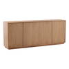 Malindaz Sideboard Light Natural, Sideboards & Buffet by Dovetail, 83.9" width x 33.75" height x 17.75" depth thumbnail 1