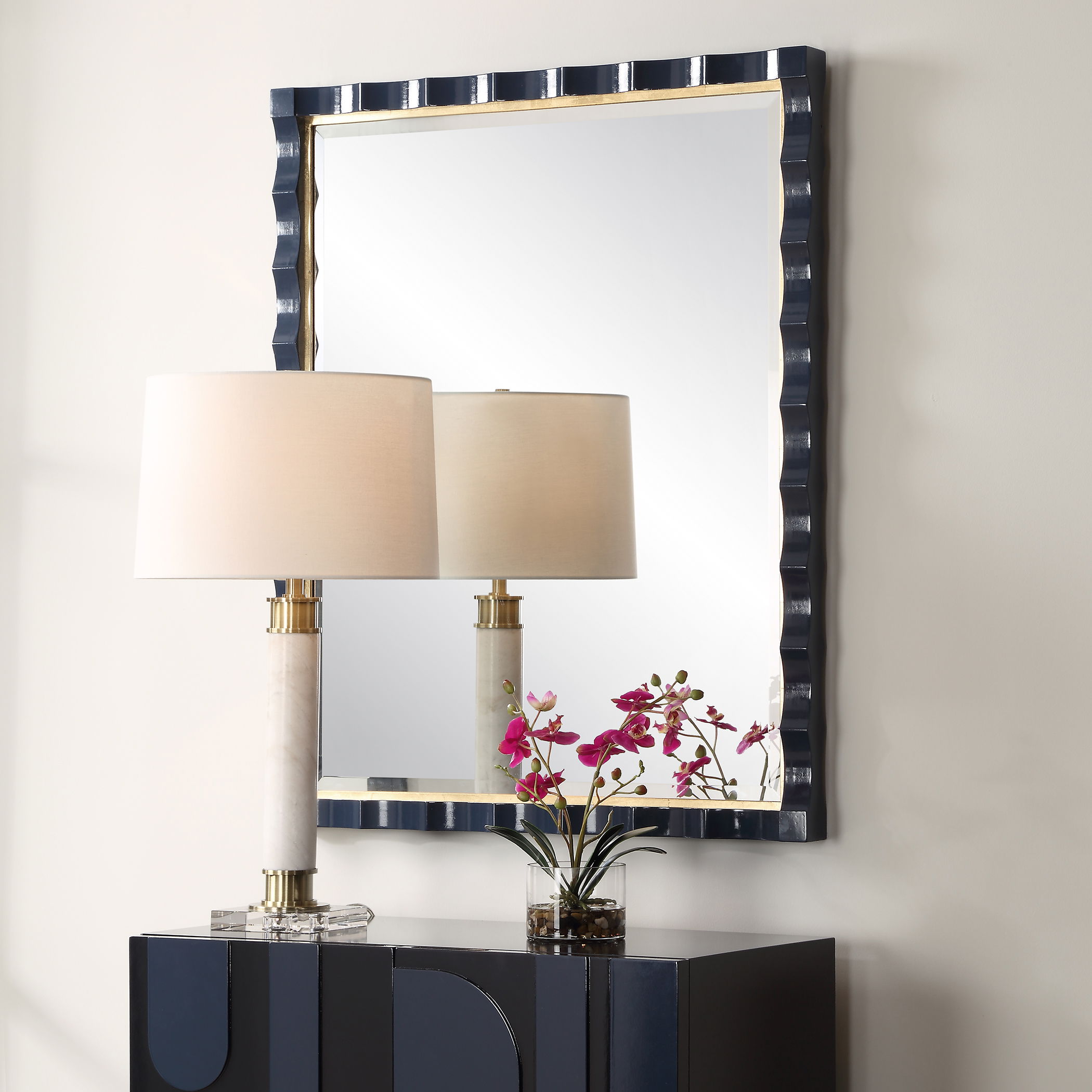 Gulf Navy Blue Mirror large image 