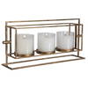 Wenman Gold Triple Candleholder, Candles & Candle Holder by Uttermost, 17.25" width x 8" height x 4" depth thumbnail 3